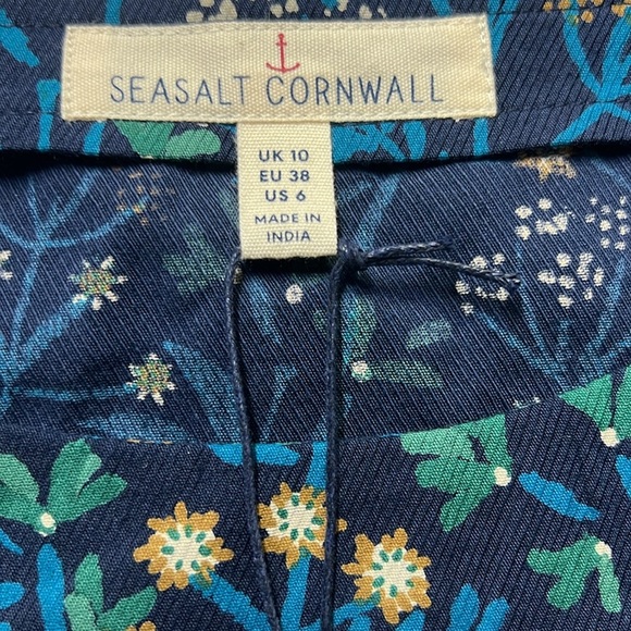 Seasalt Cornwall Floral Blouse Navy - Picture 6 of 7